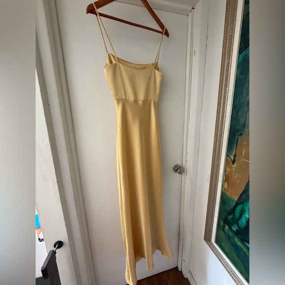 bec + bridge Nadia Yellow Maxi Dress with Slit - Picture 9 of 10